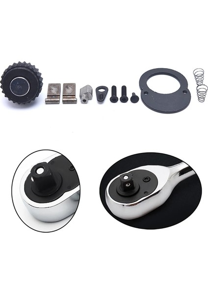 24 Dişli L 1/4'' 3/8'' 1/2'' 72 Diş Cırcır Lokma Anahtar Tamir Aksesuarı Yedek Parça Kiti (Yurt Dışından)