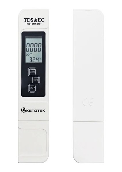Tds Ec Metre Kt-1 Taşınabilir Dijital Atc Ph Ölçer ve Tdsec 0-9999US/CM 0-9999PPM 0.00~14.00 Akvaryum Havuz Suyu Şarap Idrar Otomatik Kalibrasyon (Yurt Dışından)