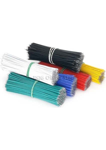 Mavi 100 Adet Kalay Kaplamalı Breadboard Pcb Lehim Kablosu 24AWG 10CM Fly Jumper Tel Kablo Teneke Iletken Teller 1007-24AWG Bağlayıcı Tel (Yurt Dışından) modelleri
