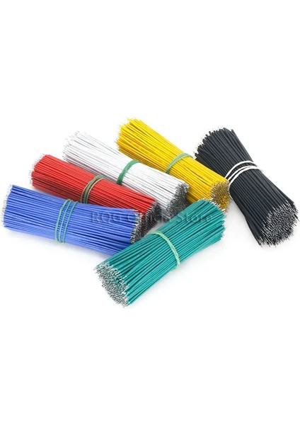 Mavi 100 Adet Kalay Kaplamalı Breadboard Pcb Lehim Kablosu 24AWG 10CM Fly Jumper Tel Kablo Teneke Iletken Teller 1007-24AWG Bağlayıcı Tel (Yurt Dışından) fırsatları