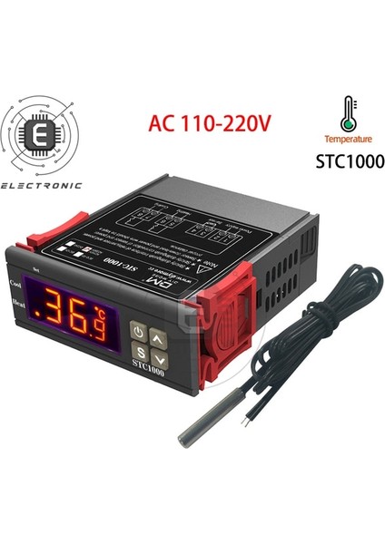 STC-1000 Ac 110-220V STC-1000 STC-3000 STC-3008 STC-3018 LED Dijital Sıcaklık Kontrol Cihazı Termostat Termoregülatör Inkübatör 12V 24V 110V 220V (Yurt Dışından)
