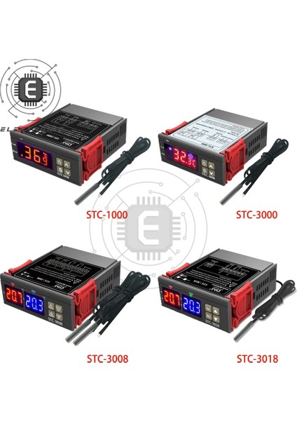 STC-1000 Ac 110-220V STC-1000 STC-3000 STC-3008 STC-3018 LED Dijital Sıcaklık Kontrol Cihazı Termostat Termoregülatör Inkübatör 12V 24V 110V 220V (Yurt Dışından) fırsatları