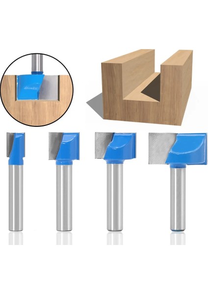 8X10MM Mavi 8mm Shank Ahşap Yönlendirici Bit Temizleme Alt Freze 2 Flüt End Mill Ağaç Işleme Araçları 15MM 20MM 22MM 25MM 30MM 32MM (Yurt Dışından)