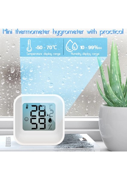 1 Adet Beyaz Mini Dijital Termometre Higrometre LCD Ekransıcaklık Nem Ölçer Sensörü Kapalı Oda Ölçer Hava Istasyonu (Yurt Dışından) modelleri