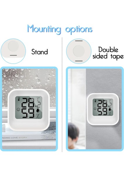 1 Adet Beyaz Mini Dijital Termometre Higrometre LCD Ekransıcaklık Nem Ölçer Sensörü Kapalı Oda Ölçer Hava Istasyonu (Yurt Dışından) indirimleri