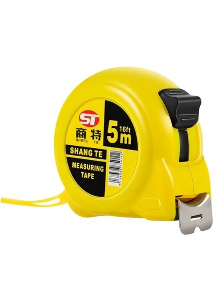 5.19 M 5 Metre Geri Çekilebilir Çelik Malzemeler Paslanmaz Çelik Bant Çelik Bant Cetvel Otomatik Mezura Ölçü Ağaç Işleme Araçları (Yurt Dışından)