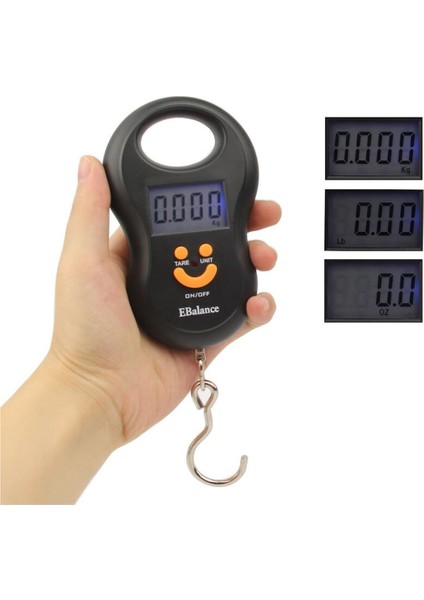 Elektronik Tartı 50KG 10G Taşınabilir Mini Dijital El Balık Oltası Asılı Ölçek Elektronik Ağırlık Bagaj Ölçeği LED Ekran Gıda Ağırlık Seti (Yurt Dışından) fırsatları