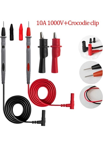 10A Şerit-1 Dijital Multimetre Test Uçları Ölçüm Probları Kalem Seti Evrensel Kablo Ac Dc 1000 V 20A 10A Cat Çok Metre Test Cihazı Tel Ucu (Yurt Dışından)