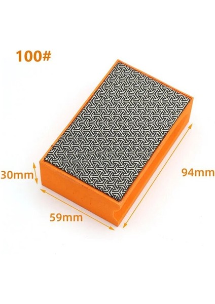 100 Elmas El Parlatma Pedi 90*55MM Kiremit Cam Aşındırıcı Taşlama Bloğu Pedi Taş Mermer Seramik Aşındırıcı Zımpara Diskleri (Yurt Dışından)