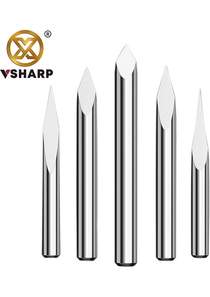 4X30DEG.X0.3 Vsharp 3 Kenarları 4mm Gravür Bit Karbür Cnc Aracı 20-90 Derece Freze Kesici Ahşap Akrilik Pvc Yeşim Metal Gravür Oyma (Yurt Dışından) fiyatları