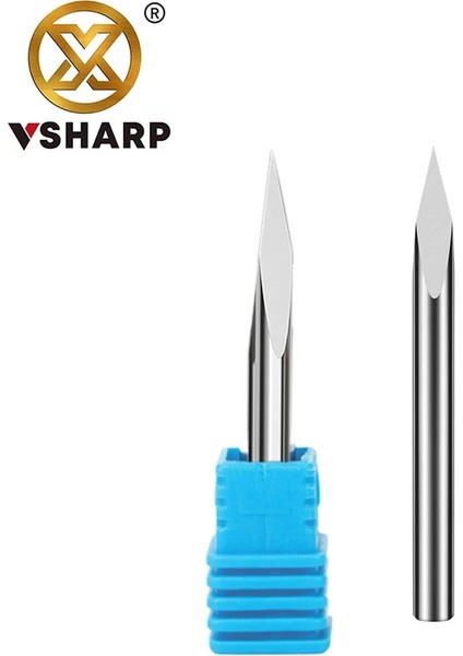 4X30DEG.X0.3 Vsharp 3 Kenarları 4mm Gravür Bit Karbür Cnc Aracı 20-90 Derece Freze Kesici Ahşap Akrilik Pvc Yeşim Metal Gravür Oyma (Yurt Dışından) indirimleri