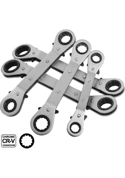 Dirsek 8 10MM 6-22MM Cırcır Anahtarı Lokma Anahtar 6 Adet Çift Kafa Evrensel Ingiliz Anahtarı Takımı Otomotiv Mekanik Atölye Araçları Araba Sürücü Kiti (Yurt Dışından)