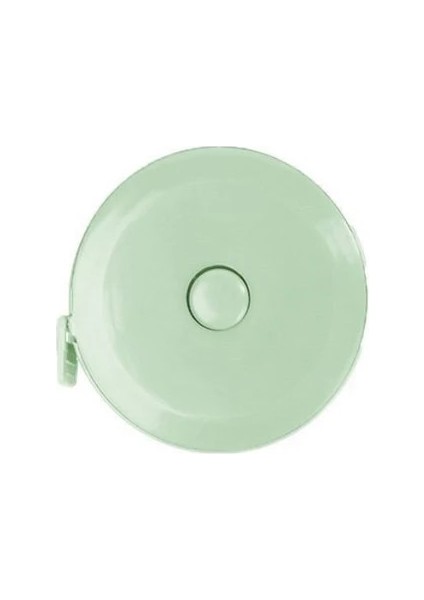 Yeşil 1 Adet 1.5 M Mini Mezura Otomatik Geri Çekilebilir Cetvel Çok Fonksiyonlu Plastik Metrik Inç Dikiş Mezura Şerit Metre (Yurt Dışından)