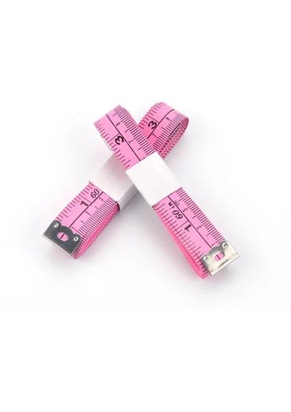 Pembe Özel Uzunluk Logo Baskı Yumuşak Mezura Çift Ölçekli Vücut Dikiş Mezura 150 cm 60 Inç Dropshipping (Yurt Dışından)