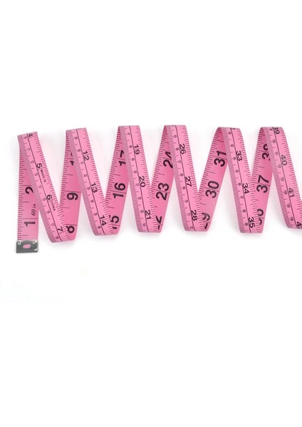 Pembe Özel Uzunluk Logo Baskı Yumuşak Mezura Çift Ölçekli Vücut Dikiş Mezura 150 cm 60 Inç Dropshipping (Yurt Dışından)
