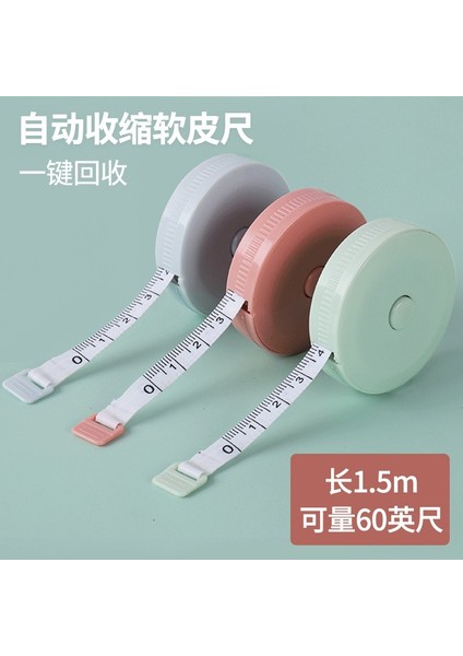 Pembe 1.5 M 150 Cm/60 Inç Mini Geri Çekilebilir Yumuşak Taşınabilir Cetvel Mezura Kumaş Kaplı Terzi Cetvel Dikiş Araçları Aksesuarları (Yurt Dışından) modelleri