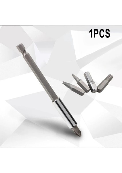 60MM 1 Adet Manyetik Tornavida Bit Tutucu 60/75/100/150MM Uzatma Çubuğu 1/4 ''hex Shank Torx Soket Kafa Güç Tornavida Aksesuarları (Yurt Dışından)