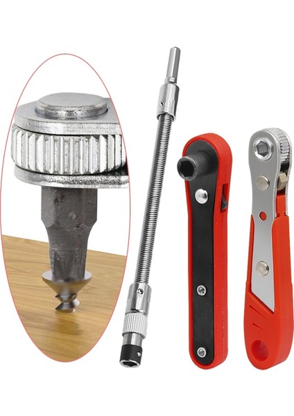 Type2 Manyetik Cırcır Anahtarı 1/4 "hex Mini Hızlı Bırakma Soket Tamir Araçları Tek/çift Kafa Tornavida Matkap Uçları El Aletleri (Yurt Dışından) fiyatları