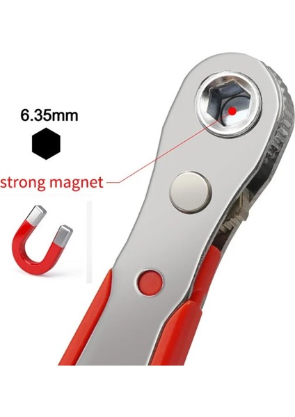 Type2 Manyetik Cırcır Anahtarı 1/4 "hex Mini Hızlı Bırakma Soket Tamir Araçları Tek/çift Kafa Tornavida Matkap Uçları El Aletleri (Yurt Dışından) fırsatları