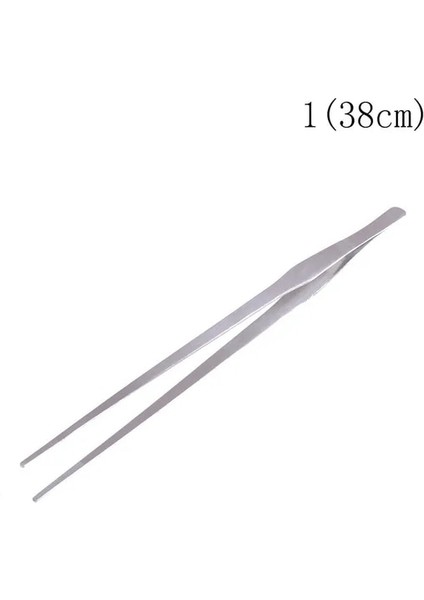 Resim Olarak Akvaryum Bitki Resif Tankı Uzun Düz Cımbız Klip Makas Paslanmaz Çelik Besleme Eğrisi Düz 38CM 48CM (Yurt Dışından)