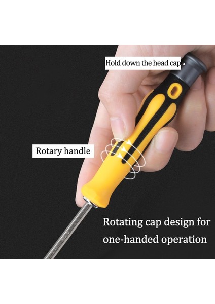 Siyah 7 Parça Set Kurcalamaya Dayanıklı Manyetik Tornavida Bit Hex Torx Tornavida Sürücü Uçları Aracı Güvenlik Akıllı Ev Pc Telefon Tamiri (Yurt Dışından) indirimleri