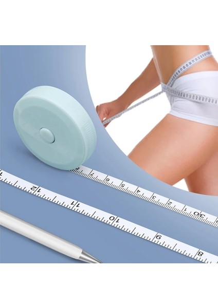 Yeşil 150 cm 1.5 M/2 M Mezura Geri Çekilebilir Vücut Ölçüm Bandı Ölçüm Cetveli Çift Taraflı Metrik Metre Cetvel Ölçme Araçları 60/79 Inç (Yurt Dışından) fırsatları
