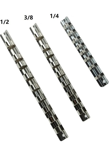 1-4 Soket Depolama Rafı Tutucu 1/4'' 3/8'' 1/2'' 8 Klipsli Raylı Alet Düzenleyici Depolama Elektrikli Alet Aksesuarları (Yurt Dışından) modelleri