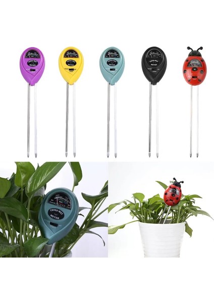 L 3 In 1 Dijital Test Cihazı Toprak Nemi Güneş Işığı Ph Metre Test Cihazı Bitkiler Için Çiçekler Asitlik Nem Ölçümü Bahçe Bitkileri Araçları (Yurt Dışından) fiyatları