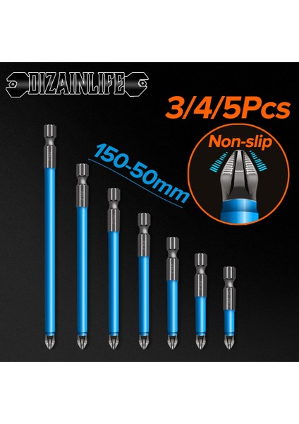 127MM Dızaınlıfe Ph2 Çapraz Bit Matkap Kafa Seti Hex Shank Manyetik Uyar Elektrikli Tornavida Uçları Ipuçları Metrik Rüzgar Toplu Kafa Güç Aracı (Yurt Dışından)
