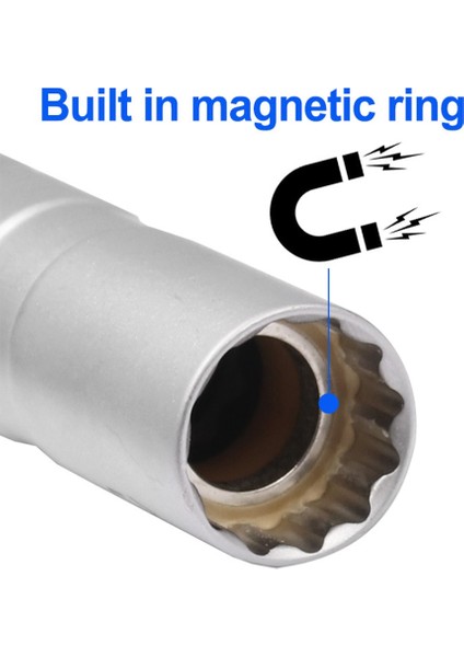 16MM 14/16MM Lokma Anahtar Araba Tamir Aracı 6/12 Açı Buji Manyetik Temizleme Aracı Ince Duvar 3/8 "evrensel El Sökme (Yurt Dışından) fırsatları