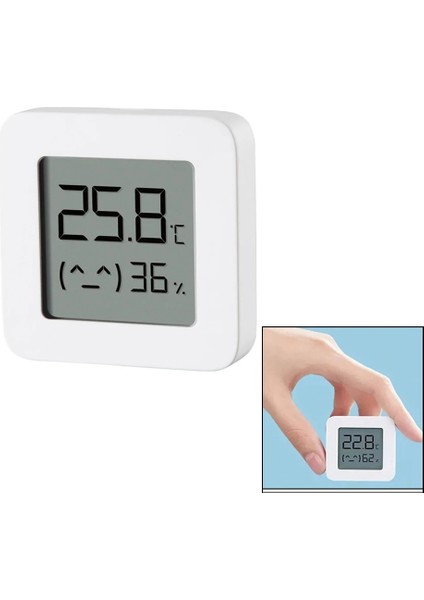 Hiçbir Uygulama Kullanımı E 4.2 Termometre Higrometre 2 LCD Ekran Dijital Sıcaklık Nem Xıaomı Mijia Için Yüksek Hassasiyetli Akıllı Sensör (Yurt Dışından)