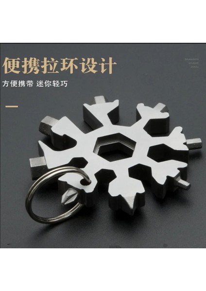 Siyah Evrensel Taşınabilir 18-In-1 Kar Tanesi Tork Anahtarı Çok Aletli Paslanmaz Çelik Alet Takımı Çok Fonksiyonlu El Aletleri Manuel Alet (Yurt Dışından) indirimleri