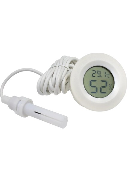 Problu Beyaz Mini Dijital LCD Termometre Higrometre Ölçer Dondurucu Test Cihazı Sıcaklık Sensörü Nem Ölçer Dedektörü Monitör Kapalı Pet Araba (Yurt Dışından) modelleri