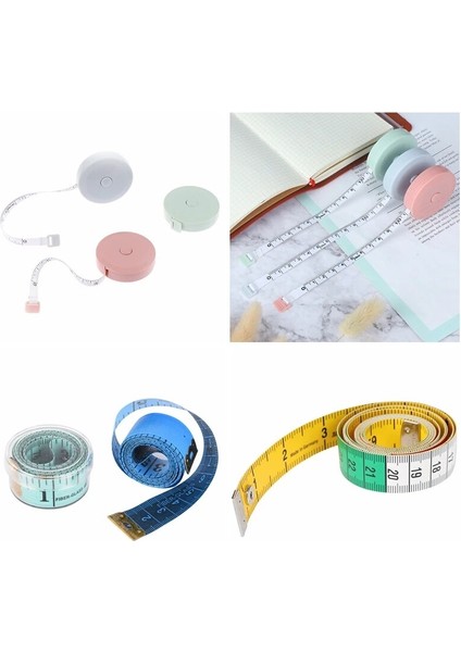 Type4-1.5m 1.5m/2m Mezura Taşınabilir Geri Çekilebilir Cetvel Çocuk Yükseklik Cetvel Santimetre Inç Rulo Bant Yumuşak Dikiş Ölçüm Bandı (Yurt Dışından)
