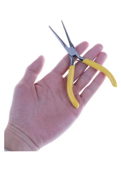 Mini Hassas Elektrikçi Metal Uzun Iğne Kargaburun Yan Kesici Bulmaca Modelleme Çalışması Onarım El Aleti Yalıtım Sapları ile (Yurt Dışından)