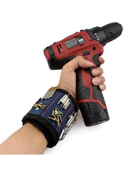 Stil 1 Ağaç Işleme Manyetik Bileklik Taşınabilir Alet Çantası Elektrikçi Bilek Aracı Kemer Vidaları Çivi Matkap Uçları Tutucu Tamir Araçları (Yurt Dışından) indirimleri