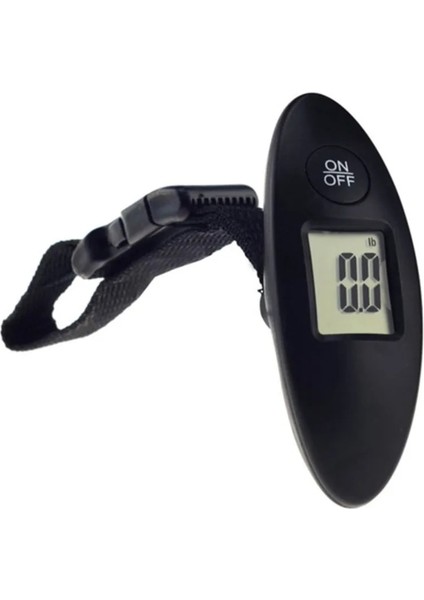 Siyah 1 Adet 40 KG/100G LCD Dijital Elektronik Bagaj Ölçeği Taşınabilir Bavul Ölçeği Saplı Seyahat Çantası Ağırlık Balık Oltası Asılı Ölçek (Yurt Dışından)