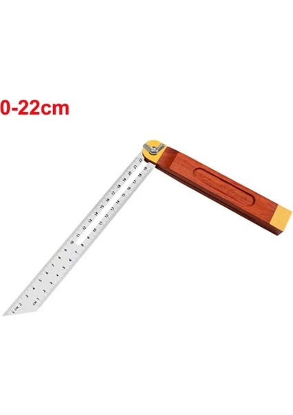 22 cm Zanaatkar Sürgülü T Konik Kare Ölçer Iletki Açı Transferi Aracı Ahşap Saplı Seviye Işaretleme Ölçer ile Doğru Açılar Için (Yurt Dışından)