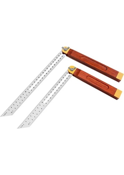 22 cm Zanaatkar Sürgülü T Konik Kare Ölçer Iletki Açı Transferi Aracı Ahşap Saplı Seviye Işaretleme Ölçer ile Doğru Açılar Için (Yurt Dışından)