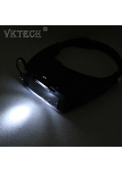 Gri 10X Kafa Bandı LED Büyüteç Gözlük Işıklı Büyüteç Ayarlanabilir Kafa Büyüteç Takı Okuma Saatçi Onarım Aracı (Yurt Dışından) indirimleri