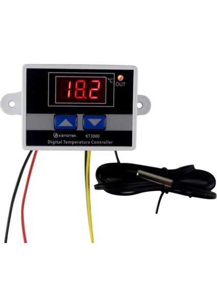 Dc 12 V Ntc 2 Tuşları Ketotek Dijital Sıcaklık Kontrol Cihazı Termostat LED Mikrobilgisayar Anahtarı Termal Regülatör Ntc/k Tipi Sensör (Yurt Dışından) modelleri