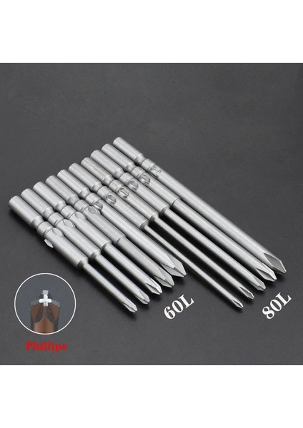 3PCS-60LX4XPH2 3 Adet 801Φ5 Elektrikli Tornavida Seti Bit 5mm Yuvarlak Şaft Kafa Phillips Sürücü Bit Manyetik Phillips Çapraz Tornavida Uçları Seti (Yurt Dışından) modelleri