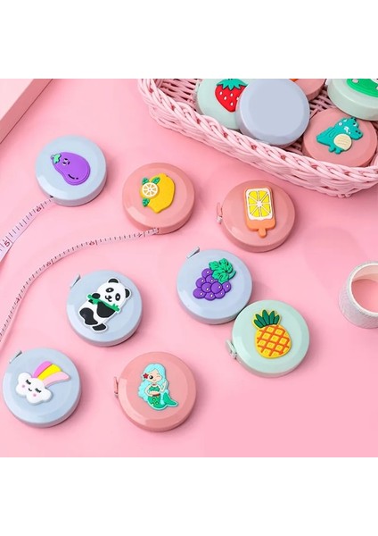 I Karikatür 150CM/60 "mezura Taşınabilir Geri Çekilebilir Cetvel Çocuk Yükseklik Cetveli Santimetre Inç Rulo Dikiş Terzi Mezura (Yurt Dışından) fiyatları