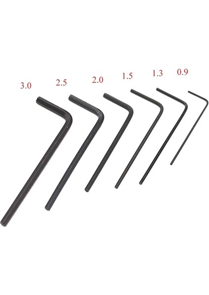 Simli 0.9mm x 10X31 Altıgen Anahtar Küçük Allen Anahtar Seti Altıgen Altıgen Anahtar 1.5mm 1/2 1.25 Bisiklet L Kolu Küçük Allen Bilgisayar Telefonu Altıgen Anahtar (Yurt Dışından) modelleri