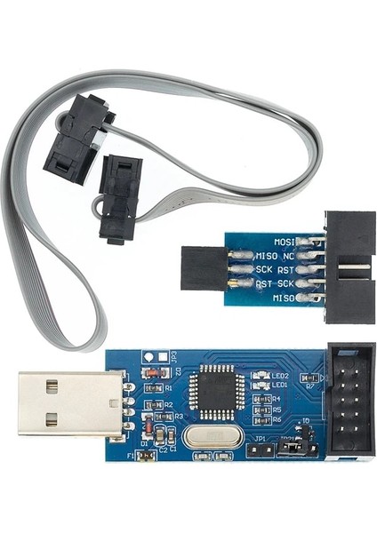 1 Takım 1 Adet Yeni Usbasp Usbısp Avr Programcı USB Isp USB Asp Atmega8 ATMEGA128 Desteği Win7 64K 10PIN 6 Pin Adaptör Panosu (Yurt Dışından)