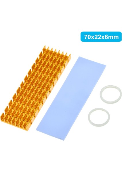 3 mm Siyah Soğutucu Isı Dağılımı Radyatör M.2 Soğutma Isı Emici Isı Termal Pedleri M.2 Ngff 2280 Pcı-E Nvme SSD (Yurt Dışından) modelleri