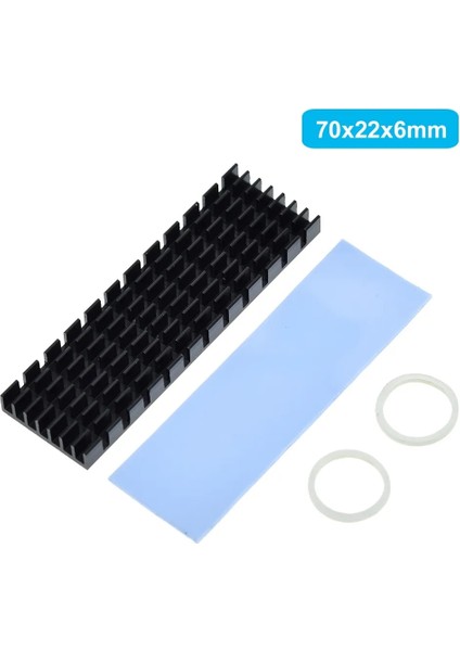 3 mm Siyah Soğutucu Isı Dağılımı Radyatör M.2 Soğutma Isı Emici Isı Termal Pedleri M.2 Ngff 2280 Pcı-E Nvme SSD (Yurt Dışından) fırsatları