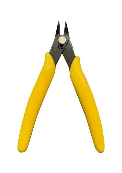 Sarı 5 Inç Tel Kablo Kesiciler Çok Fonksiyonlu Pense Hassas Elektronik Gömme Kesici Paslanmaz Çelik Makası El Aletleri (Yurt Dışından)