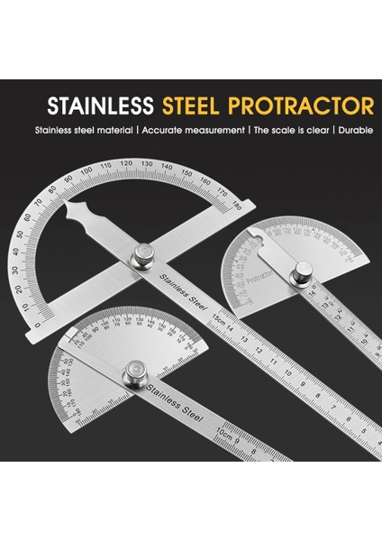 10 cm 180 Derece Iletki Ağaç Işleme Açı Bulucu Ölçüm Cetveli Açı Ölçer Ayarlanabilir Sızdırmazlık Gonyometresi (Yurt Dışından) modelleri