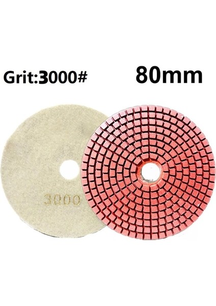 3000 3 Inç 80MM Kuru/ıslak Elmas Parlatma Pedleri Araba Far Tamir Ahşap Cam Taş Zımpara Matkap Öğütücü Döner Aletler (Yurt Dışından)